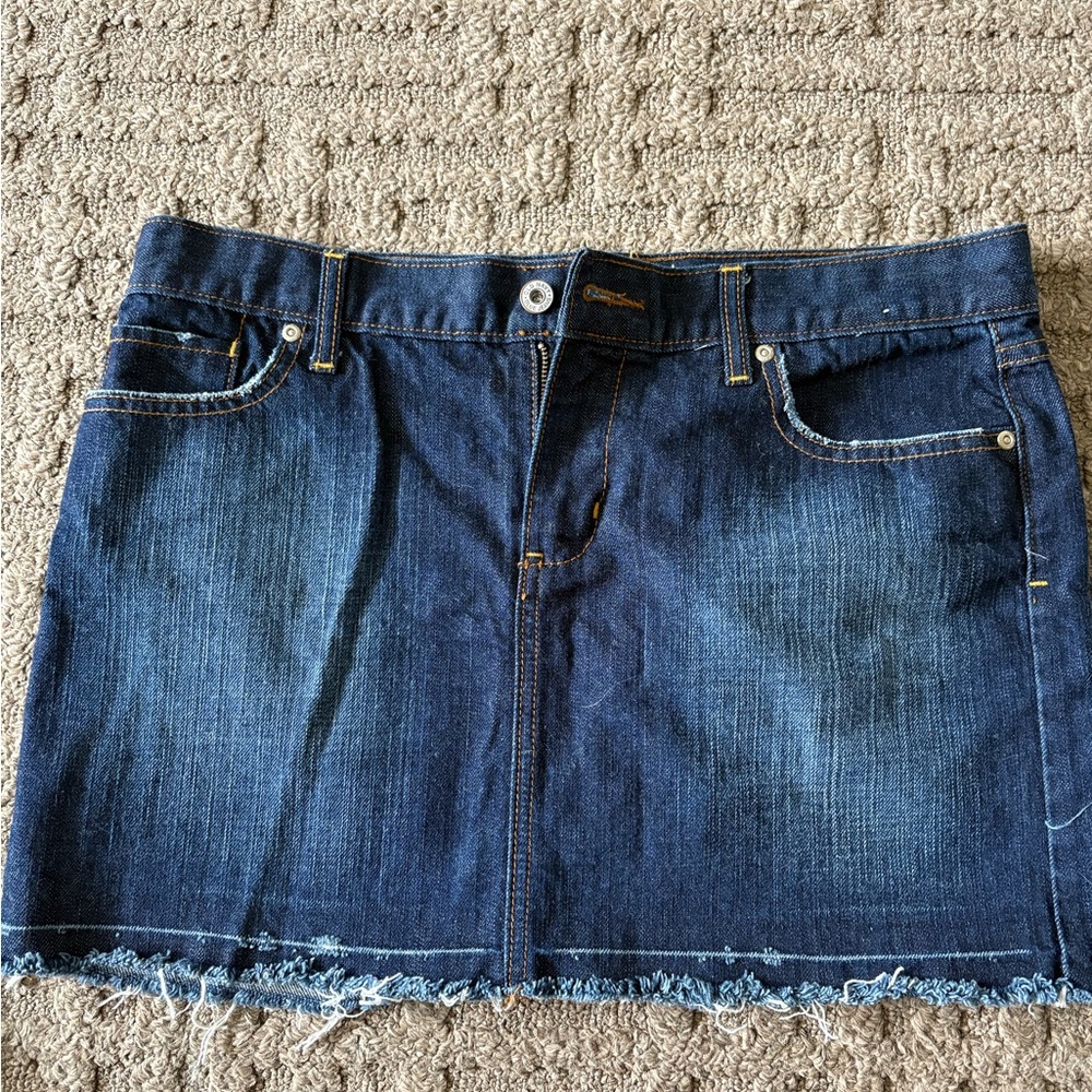 Old Navy Dark Blue Denim Mini Skirt